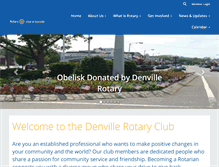 Tablet Screenshot of denvillerotary.org